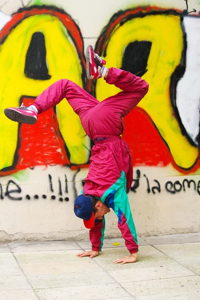 Breakdance vertical — Fotografia de Stock